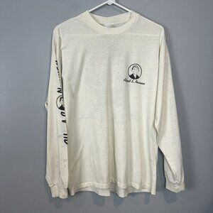 MAD Alfred E Neuman WHAT ME WORRY Long Sleeve T-Shirt Mens Size M/L Vtg Distress